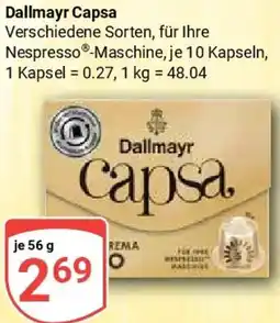 Globus Dallmayr Capsa Angebot
