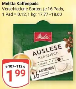Globus Melitta Kaffeepads Angebot