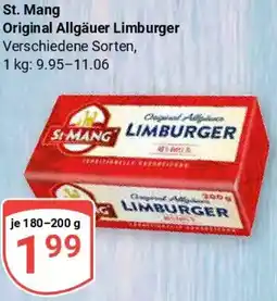 Globus St. Mang Original Allgäuer Limburger Angebot