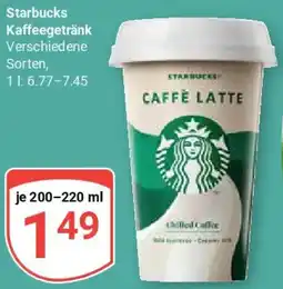 Globus Starbucks Kaffeegetränk Angebot