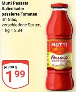 Globus Mutti Passata Italienische passierte Tomaten Angebot