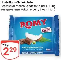 Globus Hosta Romy Schokolade Angebot