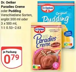 Globus Dr. Oetker Paradies Creme oder Pudding Angebot