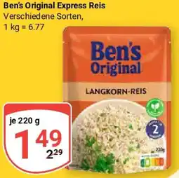 Globus Ben's Original Express Reis Angebot