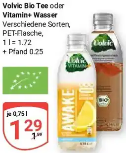 Globus Volvic Bio Tee oder Vitamin+ Wasser Angebot