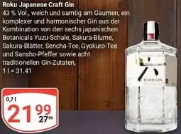 Globus Roku Japanese Craft Gin Angebot