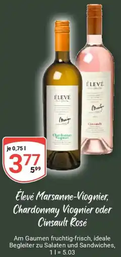Globus Élevé Marsanne-Viognier, Chardonnay Viognier oder Cinsault Rosé Angebot