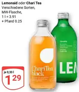 Globus Lemonaid oder Chari Tea Angebot
