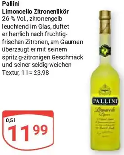 Globus Pallini Limoncello Zitronenlikör Angebot