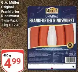 Globus G.A. Müller Original Frankfurter Rindswurst Angebot