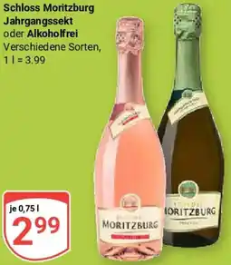 Globus Schloss Moritzburg Jahrgangssekt oder Alkoholfrei Angebot