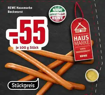 REWE Kaufpark Rewe Hausmarke Bockwurst Angebot