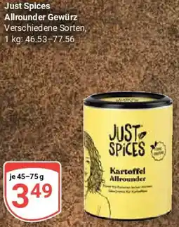 Globus Just Spices Allrounder Gewürz Angebot