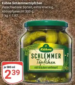 Globus Kühne Schlemmertöpfchen Angebot