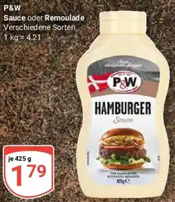 Globus P&W Sauce oder Remoulade Angebot