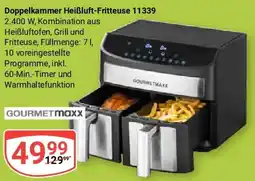 Globus GOURMETMaxx Doppelkammer Heißluft-Fritteuse 11339 Angebot