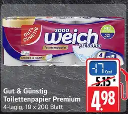 Marktkauf Gut & günstig toilettenpapier premium Angebot