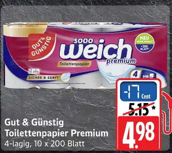 Marktkauf Gut & günstig toilettenpapier premium Angebot