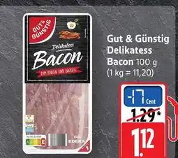 Marktkauf Gut & günstig delikatess bacon Angebot