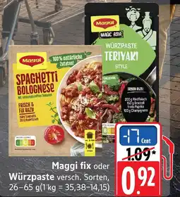 Edeka Maggi spaghetti bolognese Angebot