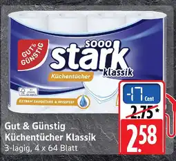 Edeka Gut & günstig küchentücher klassik Angebot