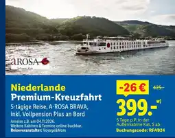 Lidl Arosa premium-kreuzfahrt niederlande Angebot