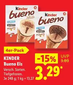 Lidl Kinder bueno eis white Angebot