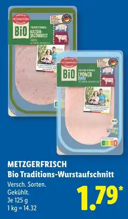 Lidl Metzgerfrisch bio traditions-kaiser-jagdwurst Angebot