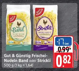 E-Center Gut & günstig band frischei-nudeln Angebot