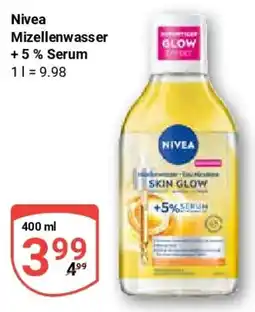 Globus Nivea Mizellenwasser +5% Serum Angebot