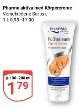 Globus Pharma aktiva med Körpercreme Angebot