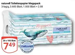 Globus natuvell Toilettenpapier Megapack 3-lagig Angebot
