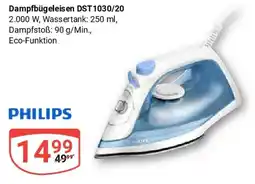 Globus PHILIPS Dampfbügeleisen DST1030/20 Angebot