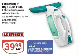 Globus LEIFHEIT Fenstersauger Dry & Clean 51000 Angebot