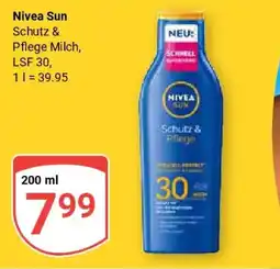 Globus Nivea Sun Schutz & Pflege Milch LSF 30 Angebot