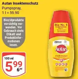 Globus Autan Insektenschutz Pumpspray Angebot