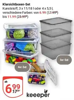 Globus keeeper Klarsichtboxen-Set Angebot