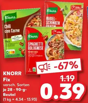 Kaufland KNORR Fix Angebot