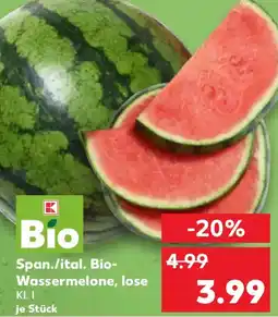 Kaufland Span./ital. Bio- Wassermelone, lose Angebot