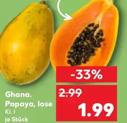 Kaufland Ghana. Papaya, lose Angebot