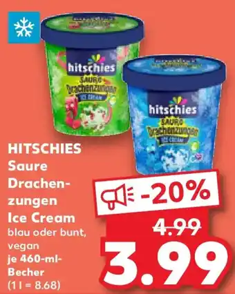Kaufland HITSCHIES Saure Drachenzungen Ice Cream Angebot