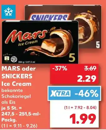 Kaufland MARS oder SNICKERS Ice Cream Angebot