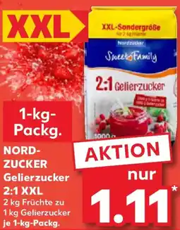 Kaufland NORD- ZUCKER Gelierzucker 2:1 XXL Angebot