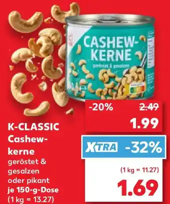 Kaufland K-CLASSIC Cashewkerne Angebot