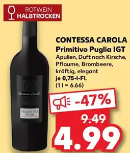 Kaufland CONTESSA CAROLA Primitivo Puglia IGT Angebot