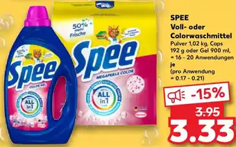 Kaufland SPEE Voll- oder Colorwaschmittel Angebot