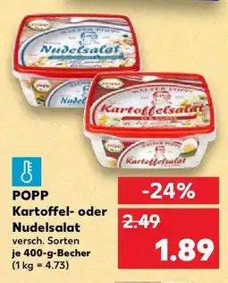 Kaufland POPP Kartoffel- oder Nudelsalat Angebot