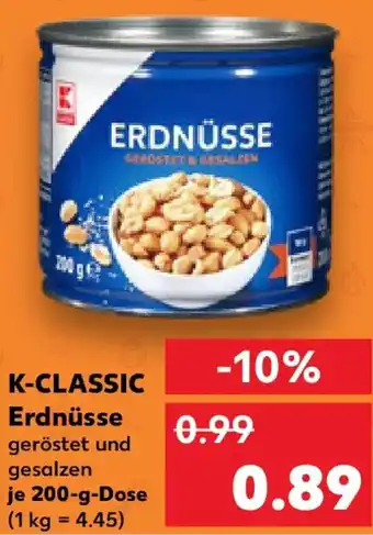 Kaufland K-CLASSIC Erdnüsse Angebot