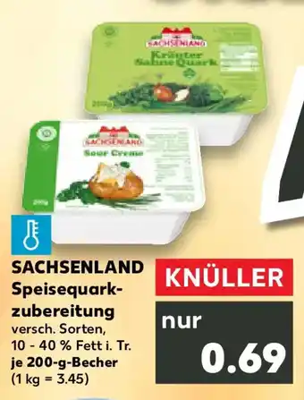 Kaufland SACHSENLAND Speisequarkzubereitung Angebot
