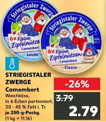 Kaufland STRIEGISTALER ZWERGE Camembert Angebot